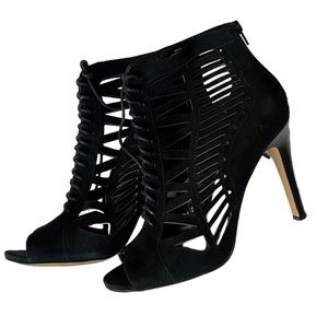 Black cut out booties! 4 inch heels.